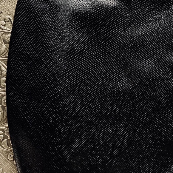 Longchamp 2 way cross body black leather bag. - Picture 7 of 15